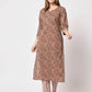  Rajwada - Brown Cotton Printed Stitched Kurta Set