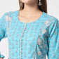  Rajwada - Modern Light Blue Cotton Printed Stitched Kurta Set