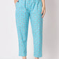  Rajwada - Modern Light Blue Cotton Printed Stitched Pant