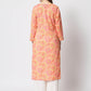  Rajwada - Designer Peach Cotton Printed Stitched Kurta