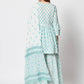  Rajwada - Classic Blue Cotton Printed Stitched Kurta Set