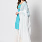 Rajwada - Pretty Blue Cotton Printed Stitched Kurta Set