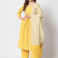 Rajwada - Beautiful Yellow Cotton Printed Stitched Kurta Set