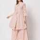 Rajwada - Modern Pink Cotton Printed Stitched Kurta Set