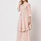 Rajwada - Modern Pink Cotton Printed Stitched Kurta Set