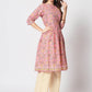Rajwada - Designer Pink Cotton Printed Stitched Kurta Set