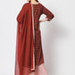 Rajwada - Stunning Maroon Cotton Printed Stitched Kurta Set