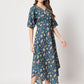  Rajwada - Pretty Blue Cotton Printed Stitched Kurta