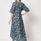  Rajwada - Pretty Blue Cotton Printed Stitched Kurta