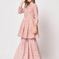  Rajwada - Beautiful Pink Cotton Printed Stitched Kurta Set