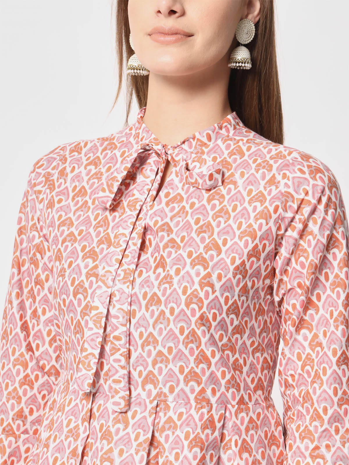  Rajwada - Beautiful Pink Cotton Printed Stitched Kurta Set