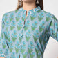  Rajwada - Beautiful Blue Cotton Printed Stitched Kurta Set
