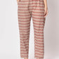  Rajwada - Classic Brown Cotton Printed Stitched Pant