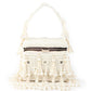 Rajwada White All Pearls Box Clutch For Women