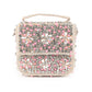 Rajwada Statement Ornate Beige and Pink Embellished Bridal Clutch For Women