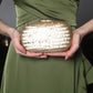 Rajwada Golden Embroidered Clutch For Women