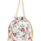 Rajwada Off White Embroidered Potli Bag with Tassels For Women
