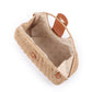 Rajwada Beige Textured Jute Evening Clutch For Women