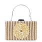 Rajwada Gold Embroidered Bridal Clutch For Women