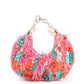 Rajwada Multicolored Tasseled Moon Clutch For Women