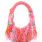 Rajwada Multicolor Tasseled Moon Clutch For Women