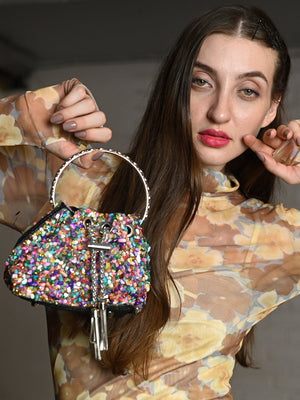 Rajwada Multicolor Embellished Batuwa Bag For Women