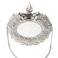 Rajwada Statement Ornate Silver Metal Clutch For Women
