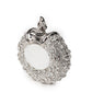 Rajwada Statement Ornate Silver Metal Clutch For Women