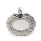 Rajwada Statement Ornate Silver Metal Clutch For Women