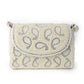 Rajwada Statement Ornate White Pearl Embroidered Clutch For Women
