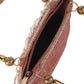 Rajwada Peach Shell Embroidered Bridal Clutch For Women