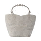 Rajwada Silver Cutdana Embroidered Clutch For Women