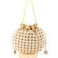 Rajwada Yellow Embroidered Potli Bag For Women