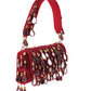 Rajwada Red Clutch Embellished With Mirror For Women