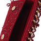 Rajwada Red Clutch Embellished With Mirror For Women