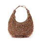 Rajwada Golden Tasseled Moon Clutch For Women