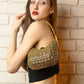 Rajwada Golden Metal Clutch For Women