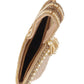 Rajwada Golden Pearls Embroidered Structured Clutch For Women