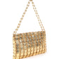 Rajwada Golden Metal Clutch For Women