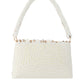 Rajwada Ornate White Pearl Embroidered Clutch For Women
