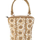 Rajwada Off White And Gold Shell Embroidered Clutch For Women