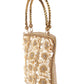 Rajwada Off White And Gold Shell Embroidered Clutch For Women
