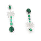 Rajwada Green Zircon Stones Studded Neckpiece Set For Women
