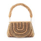 Rajwada Golden Pearls Embroidered Structured Clutch For Women