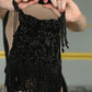 Rajwada Black Embroidered Potli Bag with Tassels For Women