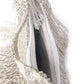 Rajwada Silver Cutdana Tassels Moon Clutch Bag For Women