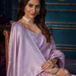 Rajwada - Purple Silk Blend Woven Saree with Unstitched Blouse