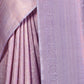 Rajwada - Purple Silk Blend Woven Saree with Unstitched Blouse