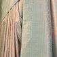 Rajwada - Off White Silk Blend Woven Saree with Unstitched Blouse