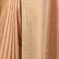 Rajwada - Peach Silk Blend Woven Saree with Unstitched Blouse